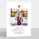 Red and Gold Foil Tree Photo Cards Image 1 of 7